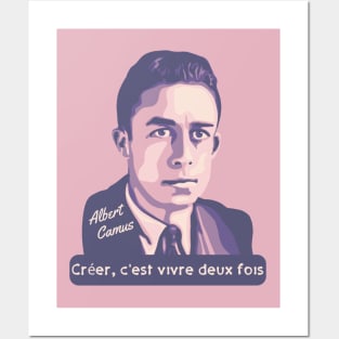 Albert Camus Portrait and Quote Posters and Art